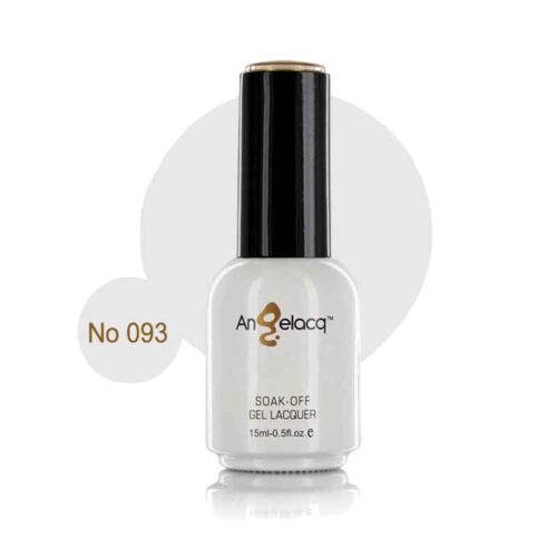 Angelacq ημιμόνιμο επαγγελματικό βερνίκι Λευκό 15ml-0,5fl.oz #093 White