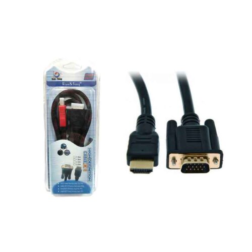 Run&Teng R&T Καλώδιο Μετατροπής HDMI σε VGA HDMI to VGA Cable