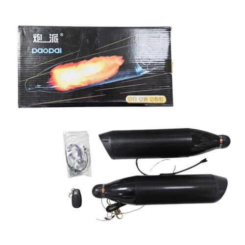 Διακοσμητικό Τελικό Εξάτμισης με Εφέ Φλόγας και Τηλεχειριστήριο - Decorative Exhaust with Flame Effect and Remote Control