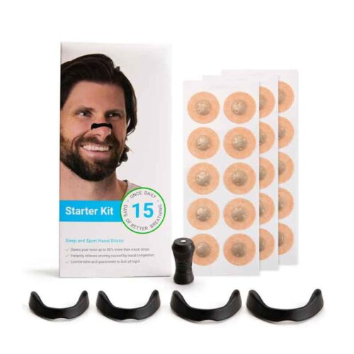 Μαγνητικό Κλιπ Μύτης για Αναπνοή με Ανταλλακτικά – Magnetic Nose Breathing Clip Starter Kit