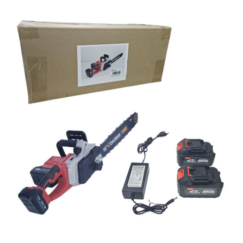 Αλυσοπρίονο Μπαταρίας 68V με Φορτιστή και 2 Μπαταρίες - Cordless Chainsaw