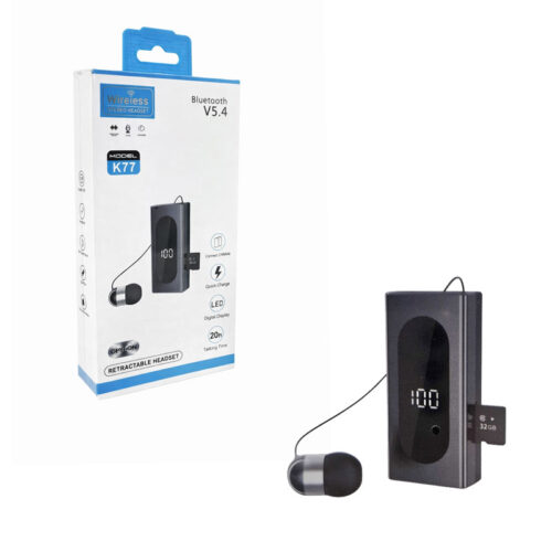 Ασύρματο Bluetooth Ακουστικό K77 με Ψηφιακή Οθόνη - Wireless Stereo Headset