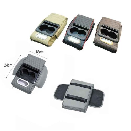 Υποβραχιόνιο Αυτοκινήτου με Ποτηροθήκη και Αποθηκευτικό Χώρο - Car Armrest Organizer with Cup Holder