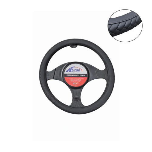 Κάλυμμα Τιμονιού Αυτοκινήτου 38cm Μαύρο – Car Steering Wheel Cover