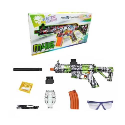 Πιστόλι όπλο νερού με μπαλάκια νερού M416 – Electric Gel Ball Blaster Gun Series