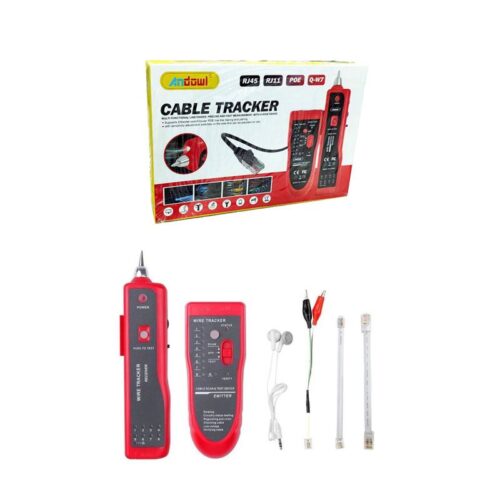 Andowl Tester Καλωδίων Δικτύου - Πολυλειτουργικός Ανιχνευτής Καλωδίων με Πομποδέκτη για RJ45, RJ11, POE Q-W7 - Cable Tracker