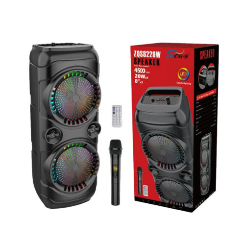 Sing-e Φορητό Ηχείο Karaoke Bluetooth Με Μικρόφωνο 20W ZQS8229W - Speaker