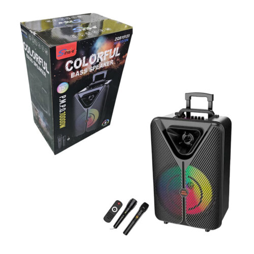 Sing-e Φορητό Ηχείο Karaoke Με Πολύχρωμο Φωτισμό LED 40W ZQS15123 - Colorful Bass Speaker