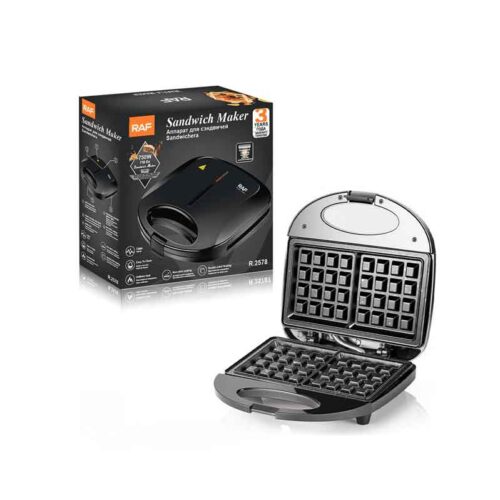 RAF Βαφλιέρα 2 Θέσεων για Βαφλάκια 750W R.2578H - Waffle Maker