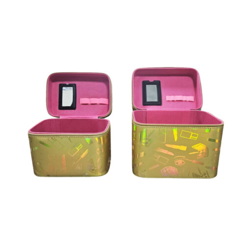 Σετ Βαλιτσάκια Καλλυντικών 2 Τεμαχίων Μεταλλιζέ – Makeup Cosmetic Cases Set 2pcs Metallic