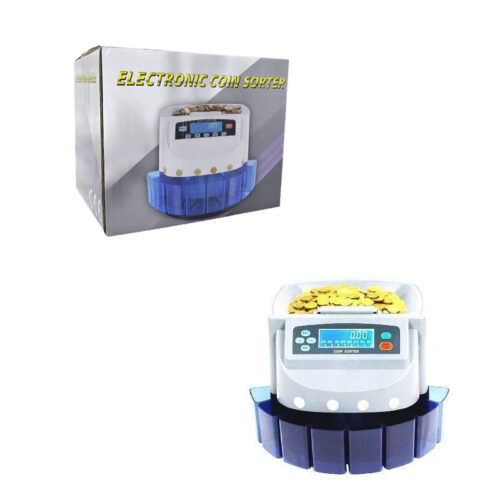 Ηλεκτρικός Ψηφιακός Καταμετρητής Κερμάτων με Ψηφιακή Οθόνη LED - Coin Sorter