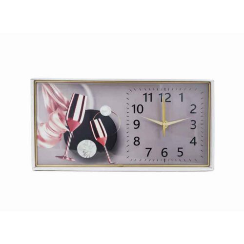 Ορθογώνιο Ρολόι Τοίχου Διακοσμητικό - Rectangular Decorative Wall Clock