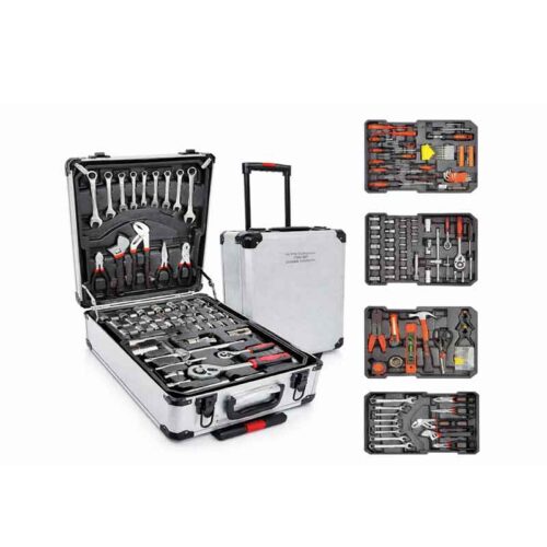 Σετ Εργαλείων 187 Τεμαχίων σε Αλουμινένια Βαλίτσα με Ρόδες - 187pcs Tool Set in Aluminium Trolley Case