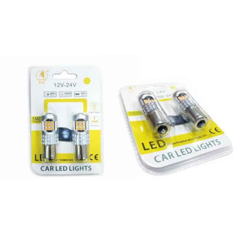 EJC Λάμπες LED Αυτοκινήτου 3030 24LED Κίτρινος Φωτισμός - Car LED Lights 3030 24LED Yellow Light