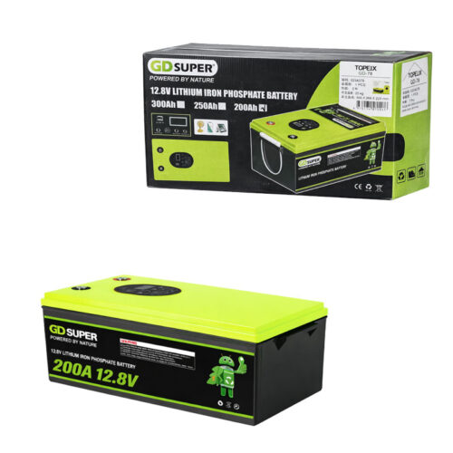 Μπαταρία Λιθίου LiFePO4 12.8V 200Ah GD Super με BMS 100A και Υποστήριξη Σύνδεσης 48V - GD Super 12.8V 200Ah LiFePO4 Lithium Battery with 100A BMS and 48V Series Support