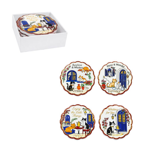 Σετ σουβέρ Greece 4τμχ - Coaster set 4pcs