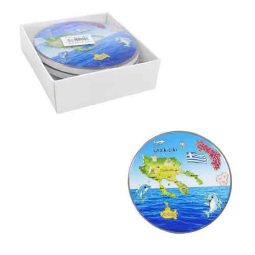 Σετ σουβέρ Chalkidiki 4τμχ - Coaster set 4pcs