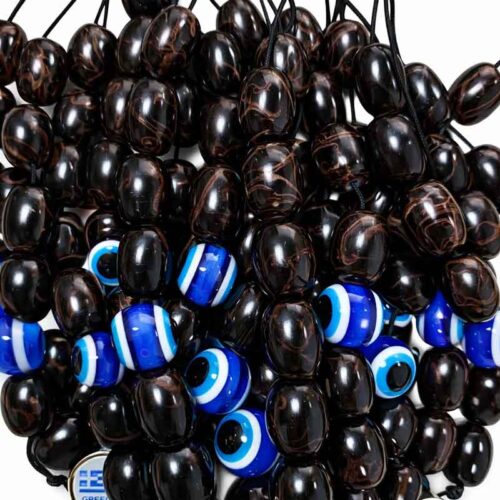 Κομπολόι με Ματάκι και Χάντρες 23εκ - Evil Eye Beaded Worry Beads