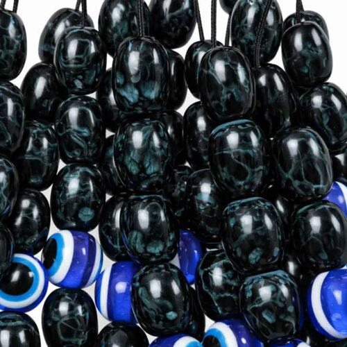 Κομπολόι με Ματάκι και Χάντρες 23εκ - Evil Eye Beaded Worry Beads