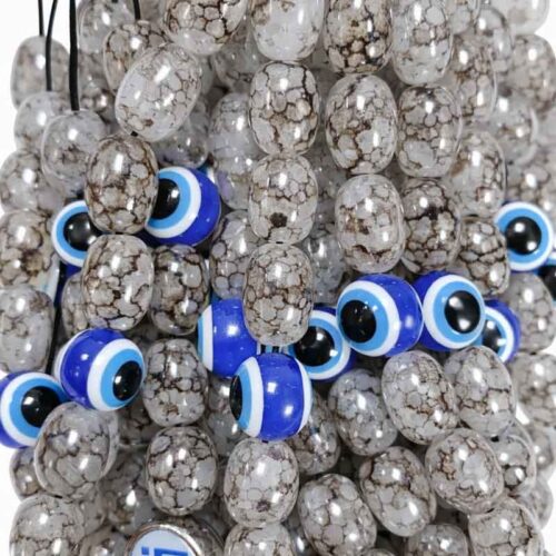 Κομπολόι με Ματάκι και Χάντρες 23εκ - Evil Eye Beaded Worry Beads