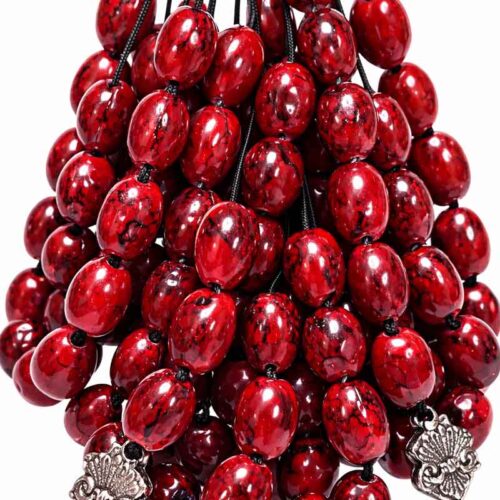 Κομπολόι με Ματάκι και Οβάλ Χάντρες 23εκ - Evil Eye Oval Beaded Worry Beads