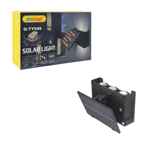 Andowl Ηλιακό Φωτιστικό Τοίχου LED Εξωτερικού Χώρου Q-TY599 – Solar LED Wall Light Outdoor
