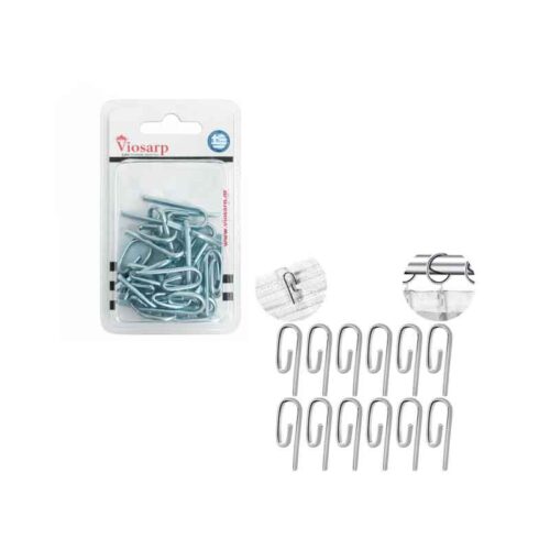Viosarp Γαντζάκια Κουρτίνας Μεταλλικά 25 Τεμ - Metal Curtain Hooks 25 pcs