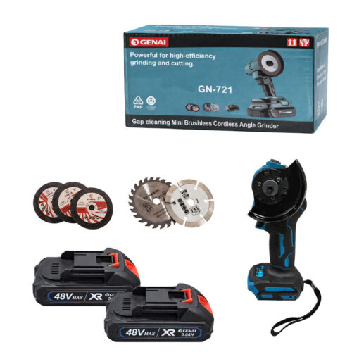 Genai Ασύρματος Γωνιακός Τροχός Μπαταρίας Brushless GN-721 48V - Cordless Brushless Angle Grinder