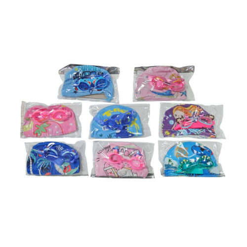 Παιδικό Σετ Σκουφάκι Κολύμβησης με Γυαλάκια Θαλάσσης - Kids Swim Cap and Goggles Set