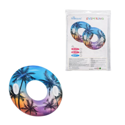 Sainteve Φουσκωτή Σωσίβια Κουλούρα Θαλάσσης με Χερούλια Tropical 100cm - Inflatable Tropical Swim Ring with Handles