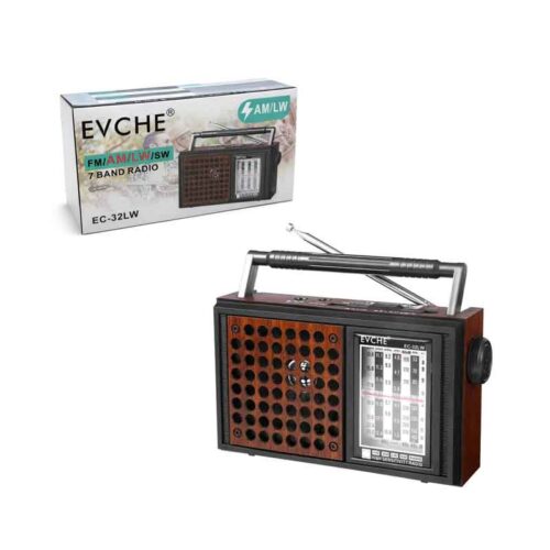 Φορητό Ραδιόφωνο 7 Μπαντών FM AM LW SW EVCH ΕC-32LW - EVCH EC-32LW 7 Band Portable Radio FM AM LW SW