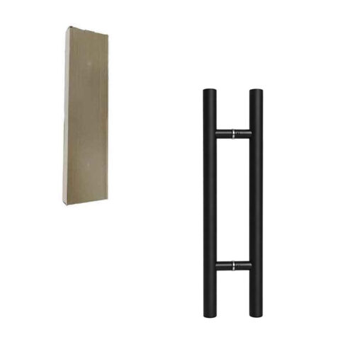 Λαβή Γυάλινης Πόρτας Λαβή Μαύρη 60cm – Black Door Handle