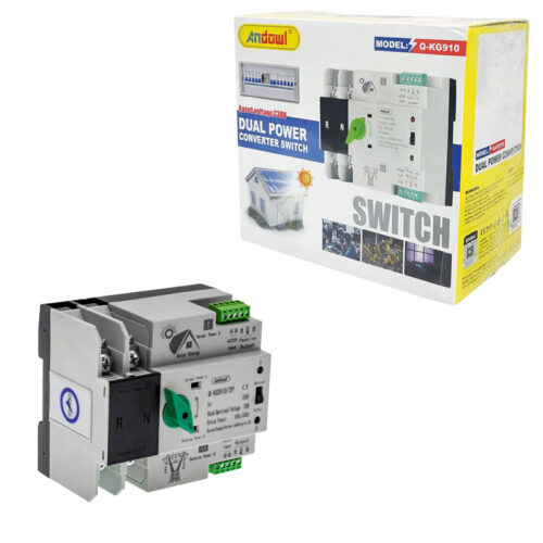 Andowl Αυτόματος Διακόπτης Μεταγωγής Διπλής Τροφοδοσίας 230V 100A Q-KG910 - Dual Power Converter Switch