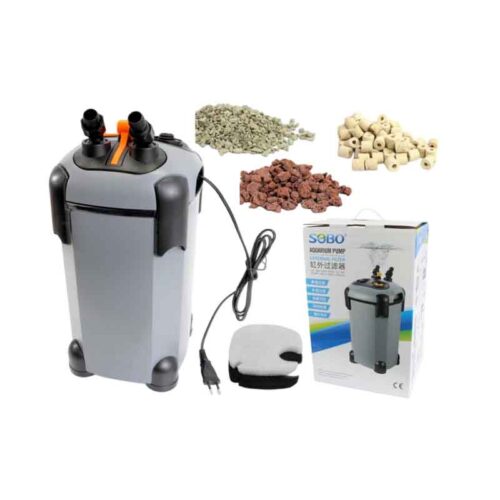 Sobo  Εξωτερικό Φίλτρο Ενυδρείου με Λάμπα UV-C 9W για 200L έως 450L SF-1500-UV - Aquarium Pump External  Filter