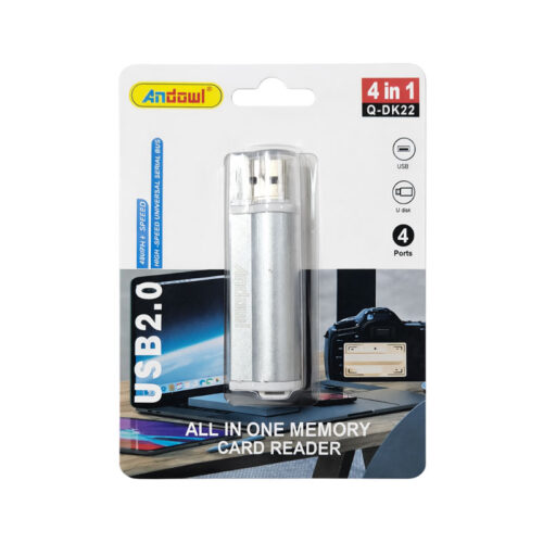 Andowl Αναγνώστης Καρτών Μνήμης USB 2.0 4 σε 1 Q-DK22 - Memory Card Reader