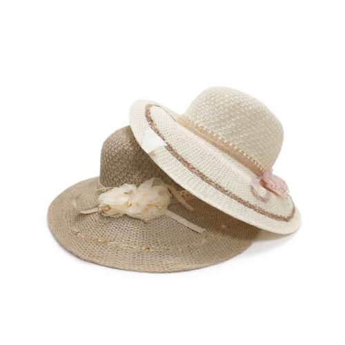 Γυναικείο Ψάθινο Καπέλο Καλοκαιρινό με Διακοσμητικές Λεπτομέρειες - Women Straw Summer Hat with Decorative Details
