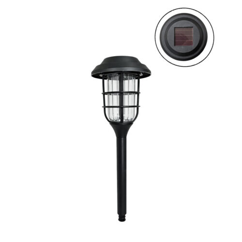 Ηλιακό Φωτιστικό Κήπου LED Καρφωτό Μαύρο 34cm - Solar Garden LED Stake Light Black 34cm