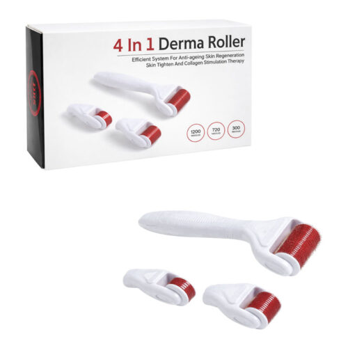 Συσκευή Περιποίησης Προσώπου Derma Roller 4 σε 1 για Περιποίηση Δέρματος - Derma Roller 4 in 1 Skin Care Set