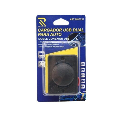 Rchang Φορτιστής Αυτοκινήτου Μαύρος με Θύρες: 2xUSB - Dual USB charger for Auto