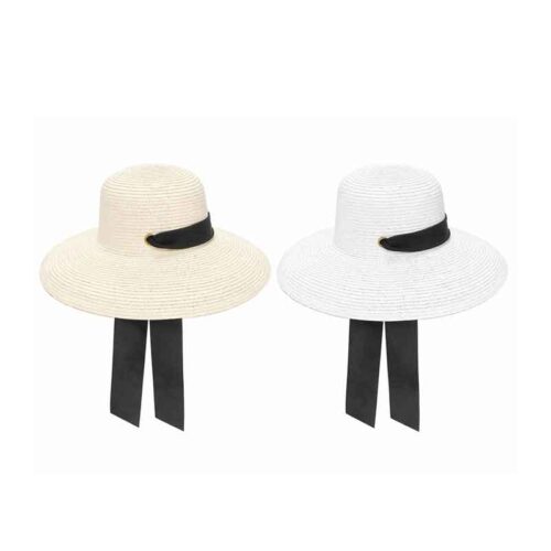 Γυναικείο Ψάθινο Καπέλο Παραλίας με Φαρδύ Γείσο - Women Straw Wide Brim Beach Hat