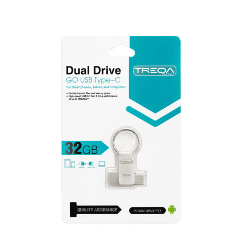 Treqa USB Flash Drive Διπλής Σύνδεσης Type-C 32GB - Dual Drive USB Type-C Flash Drive 32GB