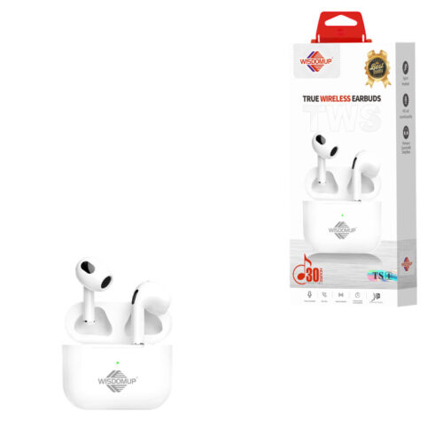 Wisdomup Ασύρματα Ακουστικά Bluetooth TWS με Θήκη Φόρτισης TS4 - Wireless Bluetooth TWS Earbuds with Charging Case