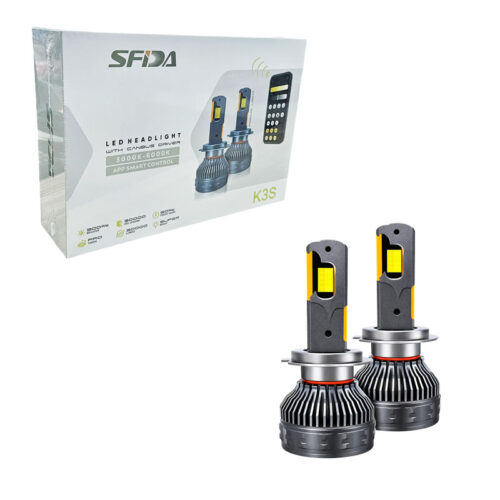 SFIDA Λάμπες LED Αυτοκινήτου H1 300W 30000LM με Έλεγχο μέσω Εφαρμογής - H1 LED Car Headlight Bulbs 300W 30000LM with App Control