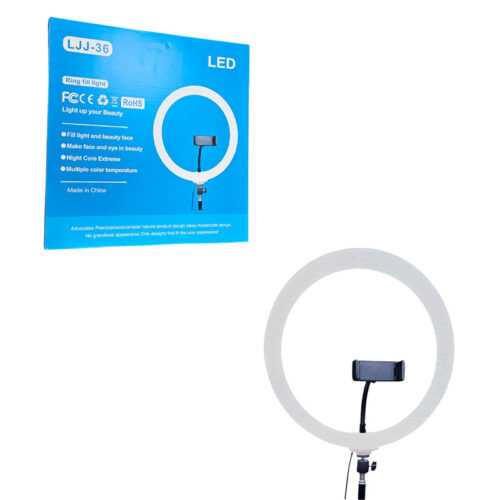 Φωτιστικό Δαχτυλίδι με Βάση Κινητού LJJ-36 - LED Ring Light with Phone Holder