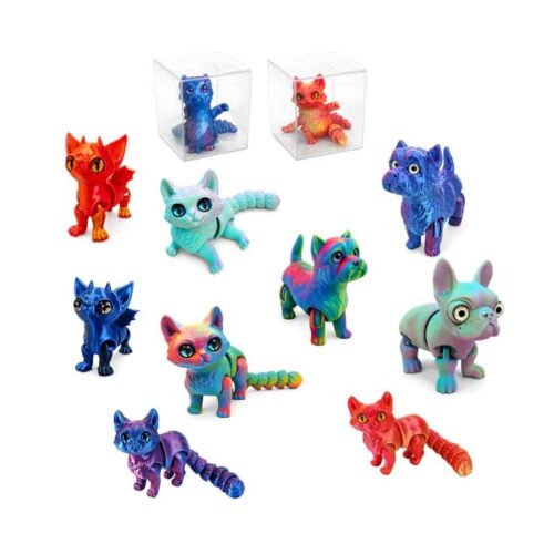 Εύκαμπτες Φιγούρες Ζωάκια 3D Printed με Κινούμενες Αρθρώσεις - Flexible 3D Printed Articulated Animal Figures