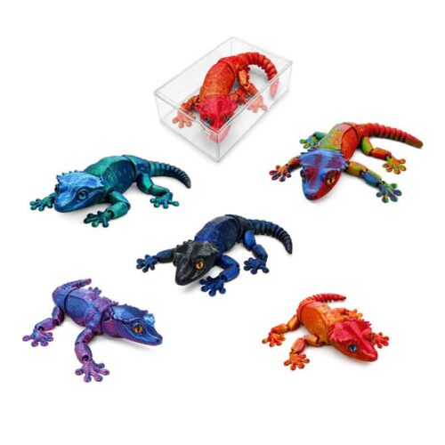 Εύκαμπτη Σαύρα 3D Printed με Κινούμενες Αρθρώσεις - Flexible 3D Printed Articulated Lizard Toy