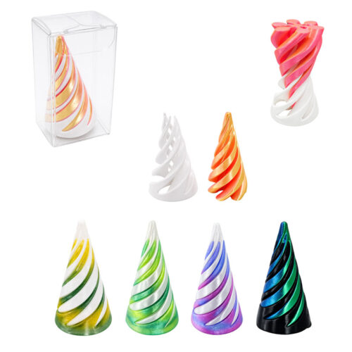 Διακοσμητικό Σπειροειδές 3D Printed Μίνι Γλυπτό - 3D Printed Spiral Mini Decorative Sculpture