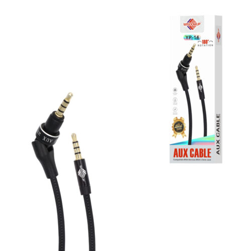 Wisdomup Καλώδιο Ήχου AUX 3.5mm με Περιστρεφόμενο Βύσμα YP-14 - AUX Audio Cable 3.5mm with Rotating Plug