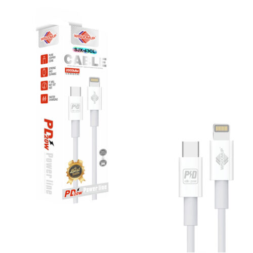 Wisdomup Καλώδιο Φόρτισης Type-C σε Lightning SJX-43CL - Type-C to Lightning Charging Cable