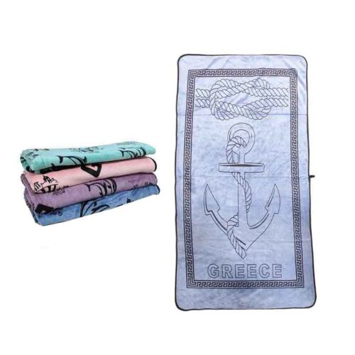 Πετσέτα θαλάσσης Greece Με Άγκυρα 140x70cm - Beach towel